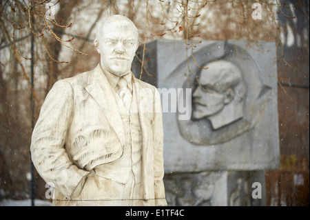 Russia, Moscou, Sculptures Park, Lenine staue Stock Photo