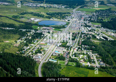 Aerial images over the Cariboo region of British Columbia Stock Photo