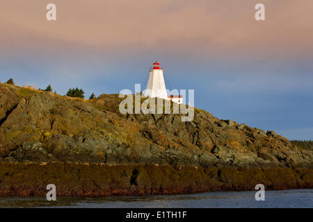 Swallowtail Lighthouse, Grand Manan Island, Bay of Fundy, New Brunswick, Canada Stock Photo