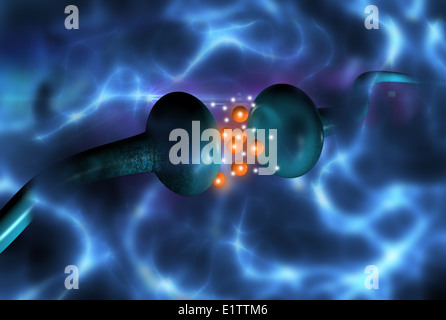 3d rendered illustration of an active receptor Stock Photo