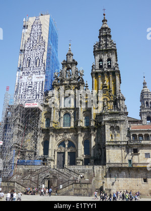 Spain, Galicia, Santiago de Compostela, Cathedral Stock Photo