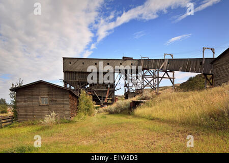 Atlas Coal Mine National Historic Site, East Coulee, Alberta, Canada Stock Photo