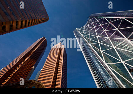 Bow Tower and Suncor Energy Centre, Calgary, AB, Canada. Stock Photo