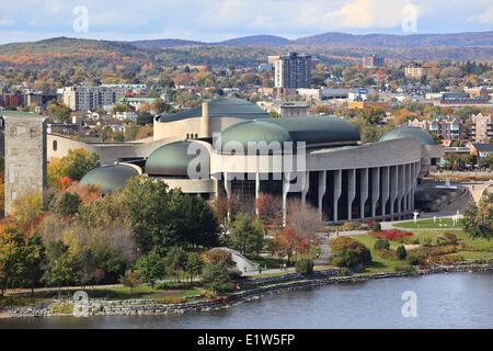 Canadian Museum of Civilization on the Ottawa River, Gatineau, Quebec, Canada Stock Photo