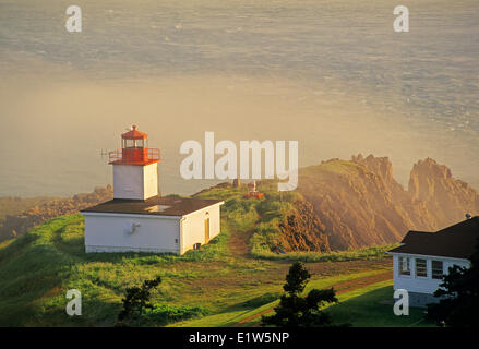 Lighthouse in the Mist, Nova Scotia Stock Photo - Alamy