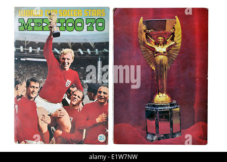 World Cup Mexico 1970 Football soccer player card collection album front cover Stock Photo