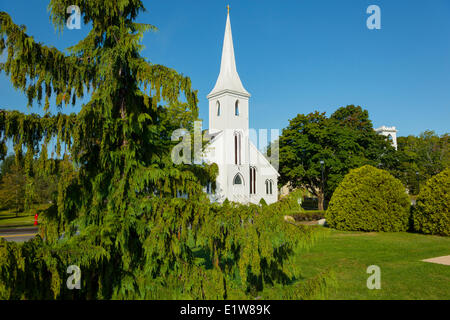 Church, Mahone Bay, Nova Scotia, Canada Stock Photo