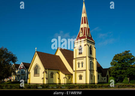 Saint James Anglican Church, Mahone Bay, Nova Scotia, Canada Stock Photo
