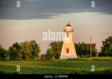 Range light, Victoria, Prince Edward Island, Canada Stock Photo