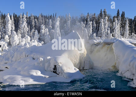 Grass River at Pisew Falls, Pisew Falls Provincial Park, Manitoba, Canada Stock Photo