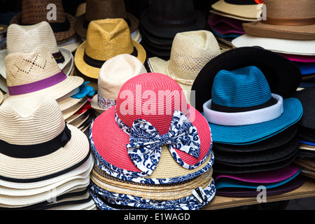 Hat Stall, Seven Dials, London Stock Photo