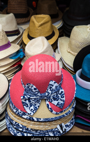 Hat Stall, Seven Dials, London Stock Photo