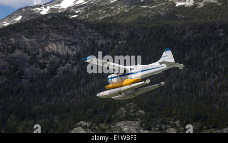Float plane, Coast Mountains, British Columbia, Canada Stock Photo