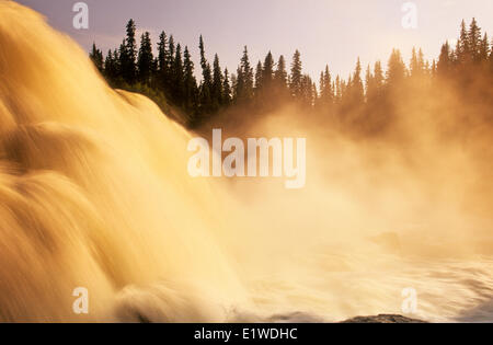 Pisew Falls, Pisew Falls Provincial Park, Manitoba, Canada Stock Photo