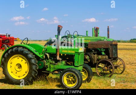 Antique tractors, Pioneer Acres Museum, Irricana, Alberta, Canada Stock Photo