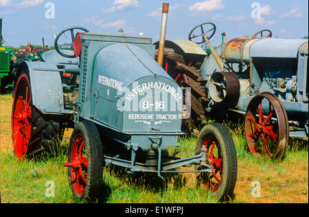 Antique tractors, Pioneer Acres Museum, Irricana, Alberta, Canada Stock Photo