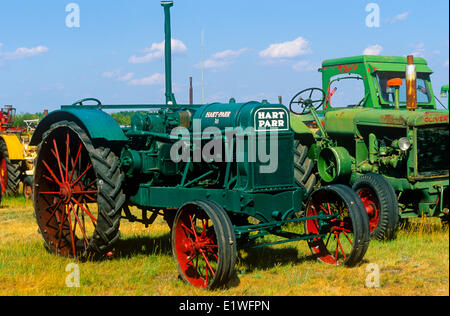 Antique tractors, Pioneer Acres Museum, Irricana, Alberta, Canada Stock Photo