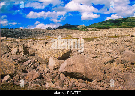 Frank Slide National Historic Site, Crowsnest Pass, Alberta, Canada Stock Photo