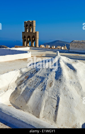 Greece, Dodecanese, Patmos island, Agios Ioanis Theologos, St John Monastery, Unesco world heritage Stock Photo