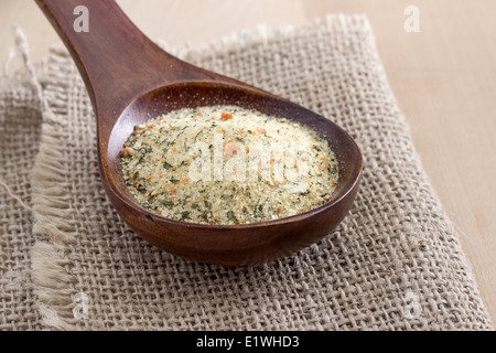 Vegetables and spices dried condiment, close up Stock Photo