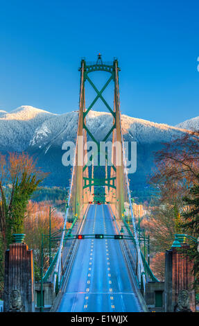 Lions Gate Bridge, Vancouver, B.C. Canada. Stock Photo