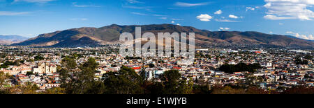 Panoramic image of Oaxaca City, Mexico. Stock Photo