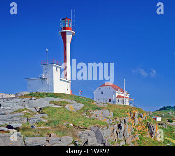 Cape Forchu Lighthouse near Yarmouth;Nova Scotia;Canada Stock Photo