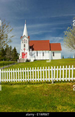 St. Peters Catholic Church, Murphy's Cove, Nova Scotia, Canada Stock Photo