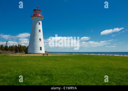 Lighthouse, Point Prim, Prince Edward island, Canada Stock Photo