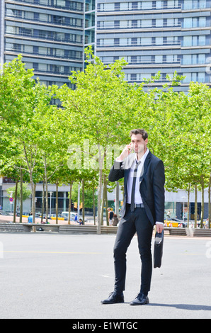 Businessman on phone. Stock Photo