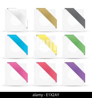 Colorful glossy banners eps10 vector Stock Vector