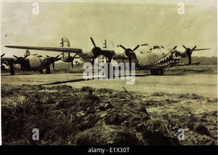 90th Bombardment Group; 5th Air Force; B-24s Stock Photo