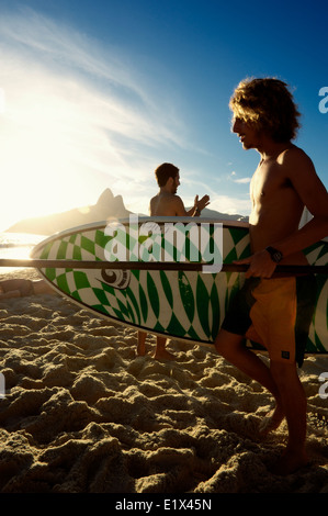 Surfer on Ipanema Beach, Rio de Janeiro, Brazil Stock Photo - Alamy