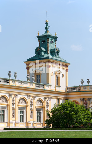 Baroque Wilanow Palace in Warsaw, Poland, built by Polish king Jan III Sobieski Stock Photo