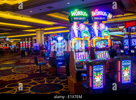 The interior of Mandalay Bay resort in Las Vegas Stock Photo