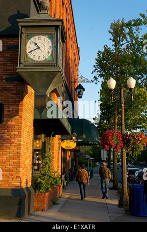 Sycamore Square or Mason block in the Fairhaven Historic District of Bellingham, Washington state, USA Stock Photo