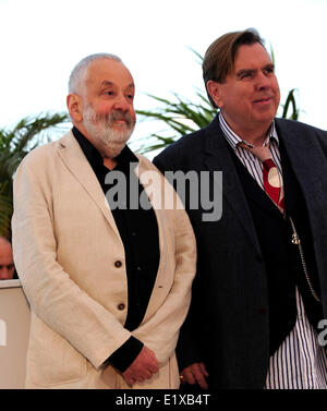 Mike Leigh & Timothy Spell  at the Photocall for 'Mr TURNER'  at Cannes Film Festival 14 May 2014 Stock Photo