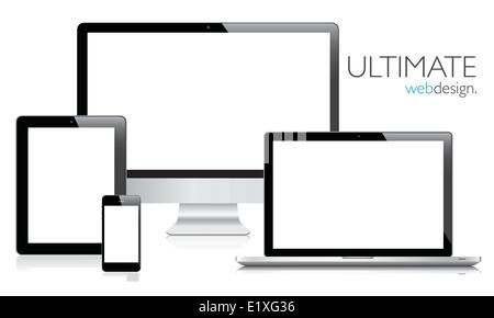 Ultimate web design electronic devices vector EPS10 Stock Vector