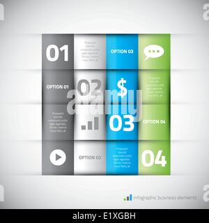 Modern infographic elements with icons vector illustration Stock Vector