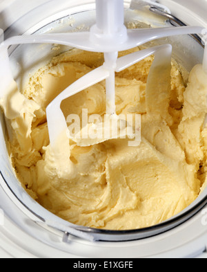 Ice cream making machine Stock Photo