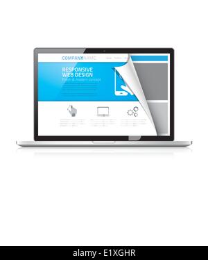 Vector laptop coding concept. Web developer, design, programming ...