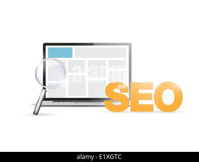 Search engine optimization planning Stock Vector