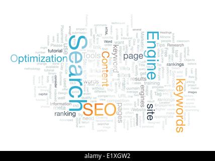Word cloud seo concept vector Stock Vector