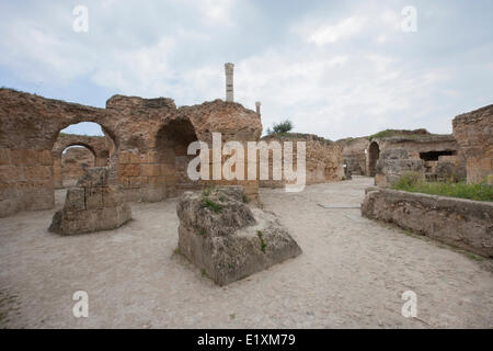 Antonine Thermae in Carthage, Tunis, Tunisia Stock Photo