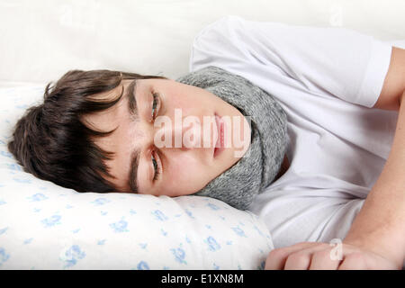 Diseased Young Man Stock Photo