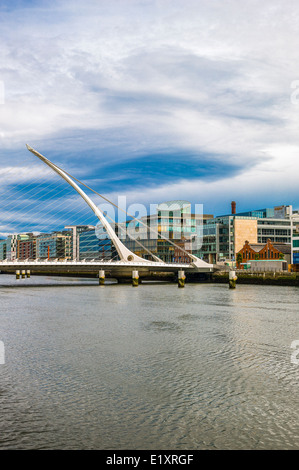 Ireland, Dublin, Nord Wall quay, the S.Beckett bridge Stock Photo