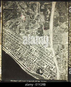 Reconnaissance Photo Aerial View Messina Italy Stock Photo