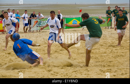 IWBFA, Beach Football, Appley, Ryde, isle of Wight, England, UK Stock Photo