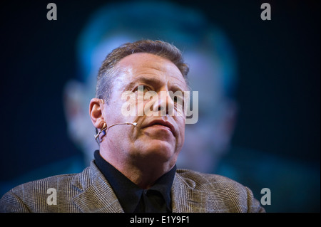 Suggs talking about his early life and years as a musician on stage at Hay Festival 2014 ©Jeff Morgan Stock Photo