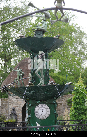 The Forbidden Corner is a folly-filled garden open to the public in the grounds of the Tupgill Park Estate near Leyburn Stock Photo